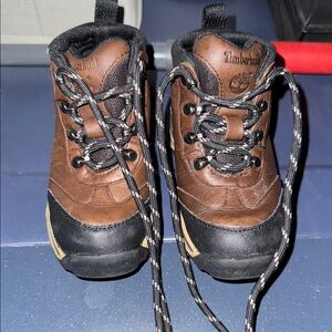 Timberland Kids Black and Brown Boots